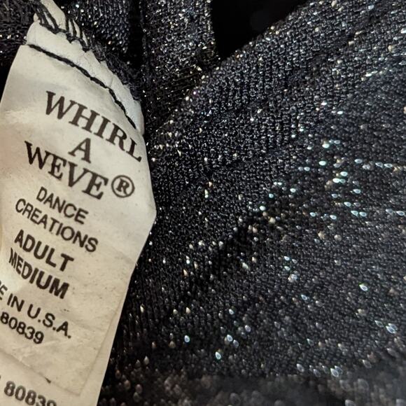 Black Sparkly Glitter Dance Dress - Picture 8 of 8